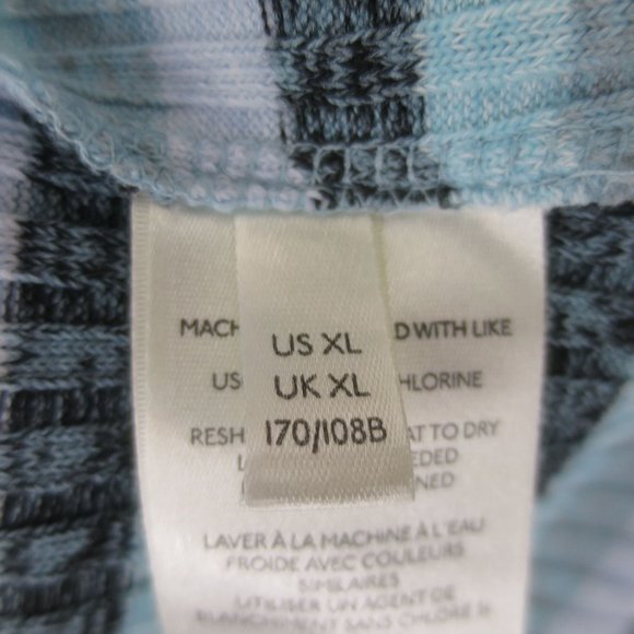 Anthropologie Maeve Puff-Sleeved Striped Turtleneck Top XL - Picture 8 of 9